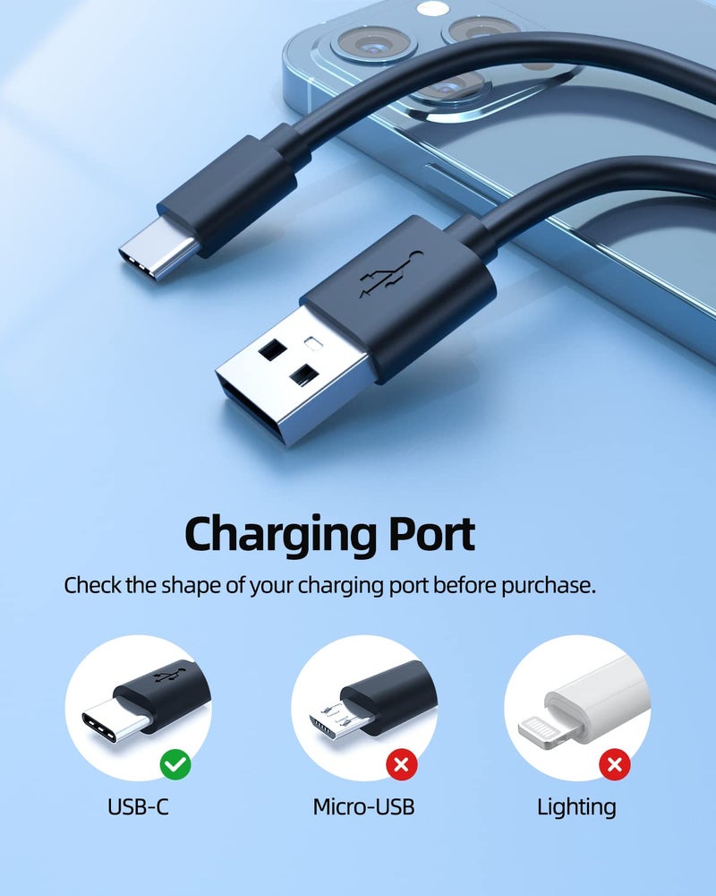 Superer 5Ft USB Type C Charger Cable Fit for Samsung Galaxy Tab A7 10.4" (2020)/Tab A7 Lite 8.7"/Tab A 8.4(2020)/Tab S6 Lite/Tab S7 S7+ Plus SM-T500/T307/T870/T970/p610 Tablet Power Adapter Cord - Image 2